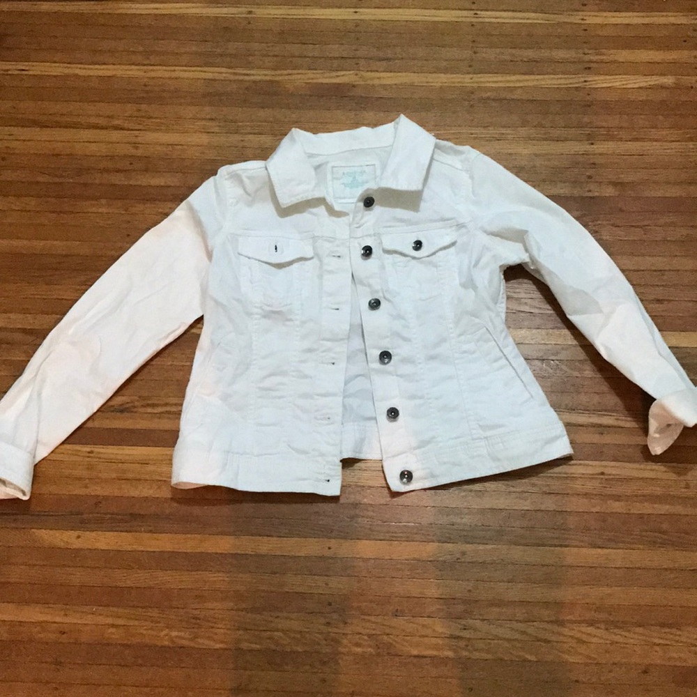 White jean jacket